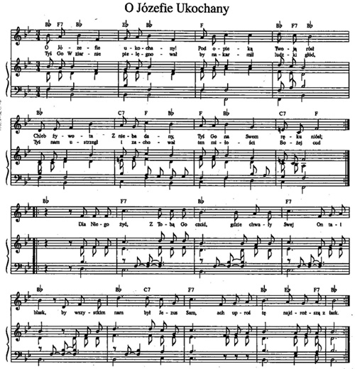 Words And Music, St.Joseph Hymn: O Jozefie Ukochany