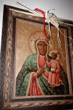 Woven Easter Palms with Czarna Madonna (c) 2001 Ann Gunkel